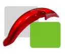 GUARDAFANGO DELANTERO B-SO150 ROJO