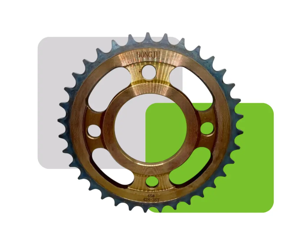 CORONA RIN RAYO DORADA CARBONIZADA 35T