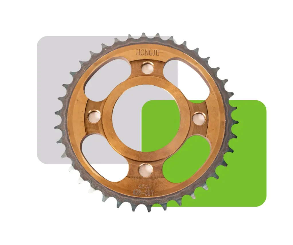 CORONA RIN RAYO DORADA CARBONIZADA 38T