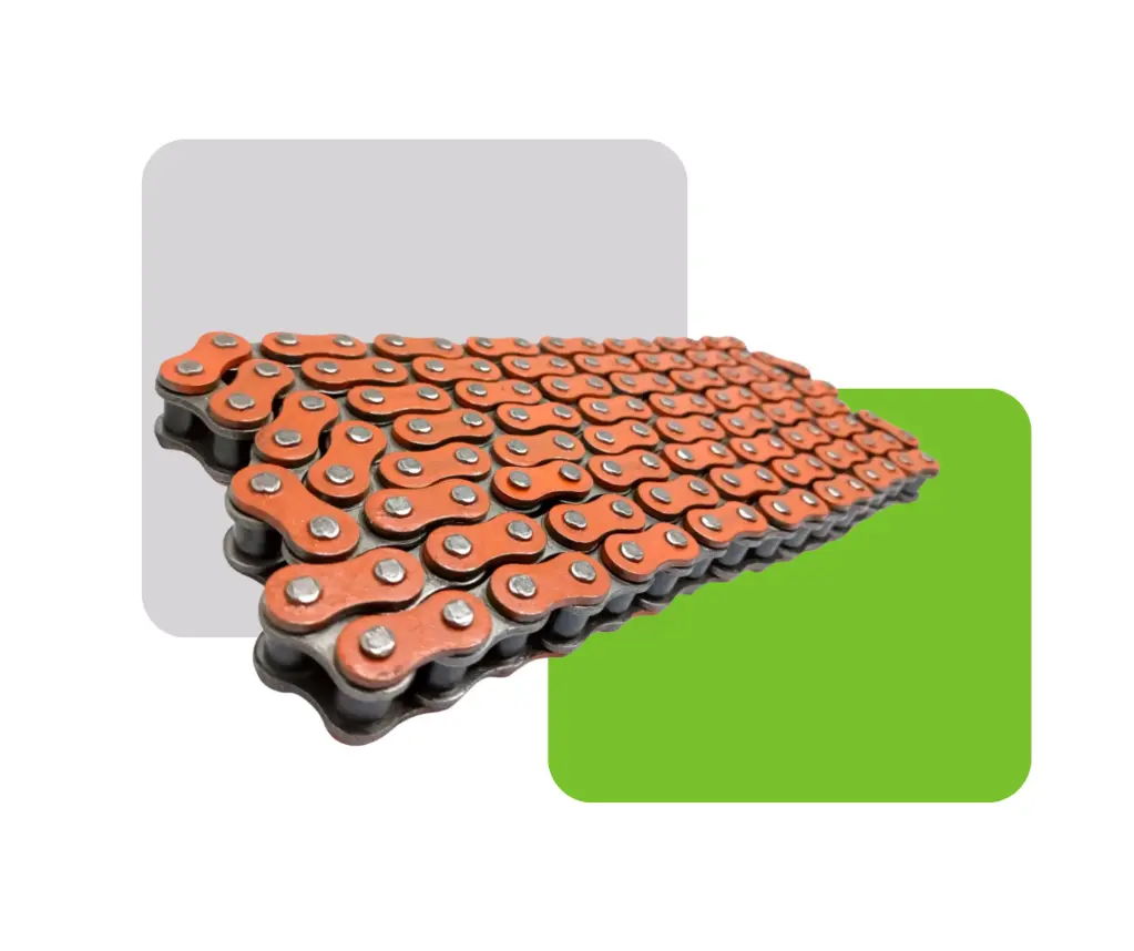 [HV50028-NAR] CADENA REFORZADA COLOR NARANJA 428H-128L