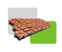 CADENA REFORZADA COLOR NARANJA 428H-128L