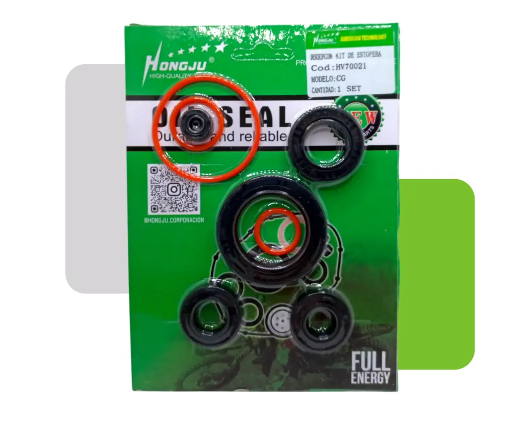 [HV70021] KIT DE ESTOPERA CON O-RING CG150/ B-SV150/ E-EX150/ B-SO150/ E-HO150/ E-NH150/ MD