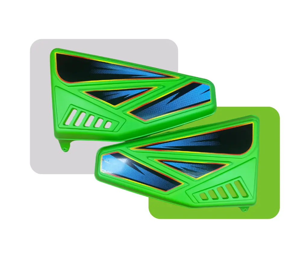 TAPAS LATERALES B-SV150 VERDE FLUORESCENTE