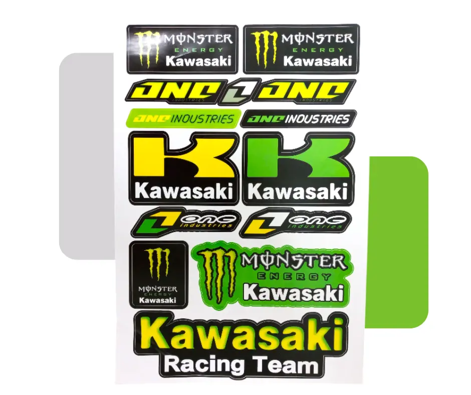 STICKER DECORATIVO MONSTER/KAWASAKI