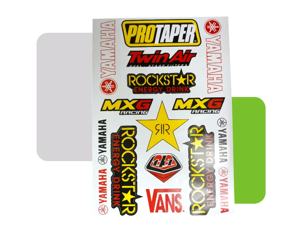 [HV99066] STICKER DECORATIVO ROCKSTAR/YAMAHA/PROTAPER