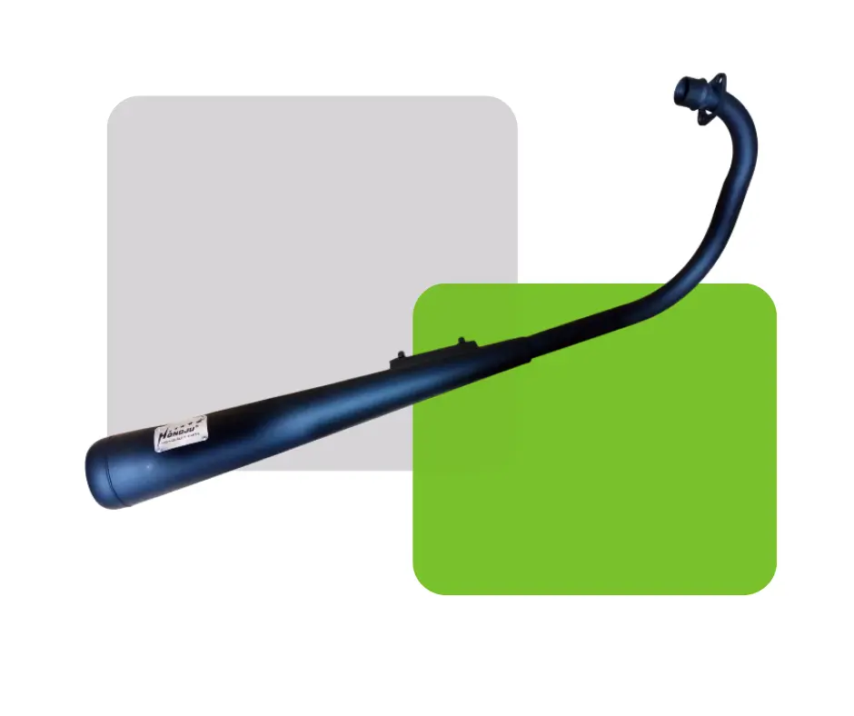 TUBO DE ESCAPE B-SV150 NEGRO MATE (21MM)