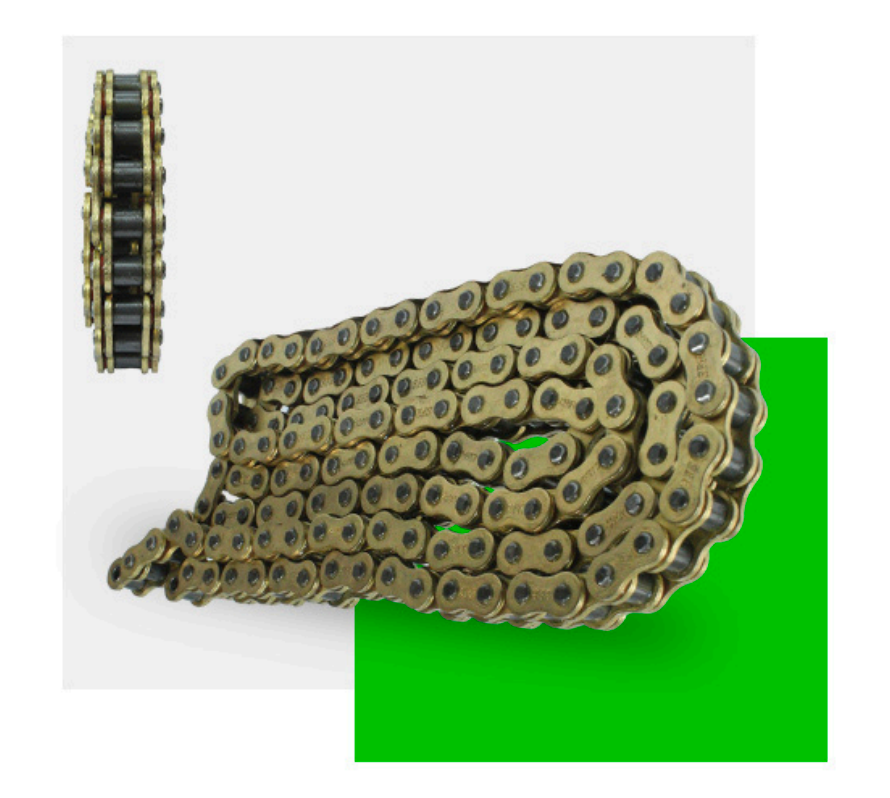 CADENA REFORZADA DORADA 428H-120L MARCA SFR