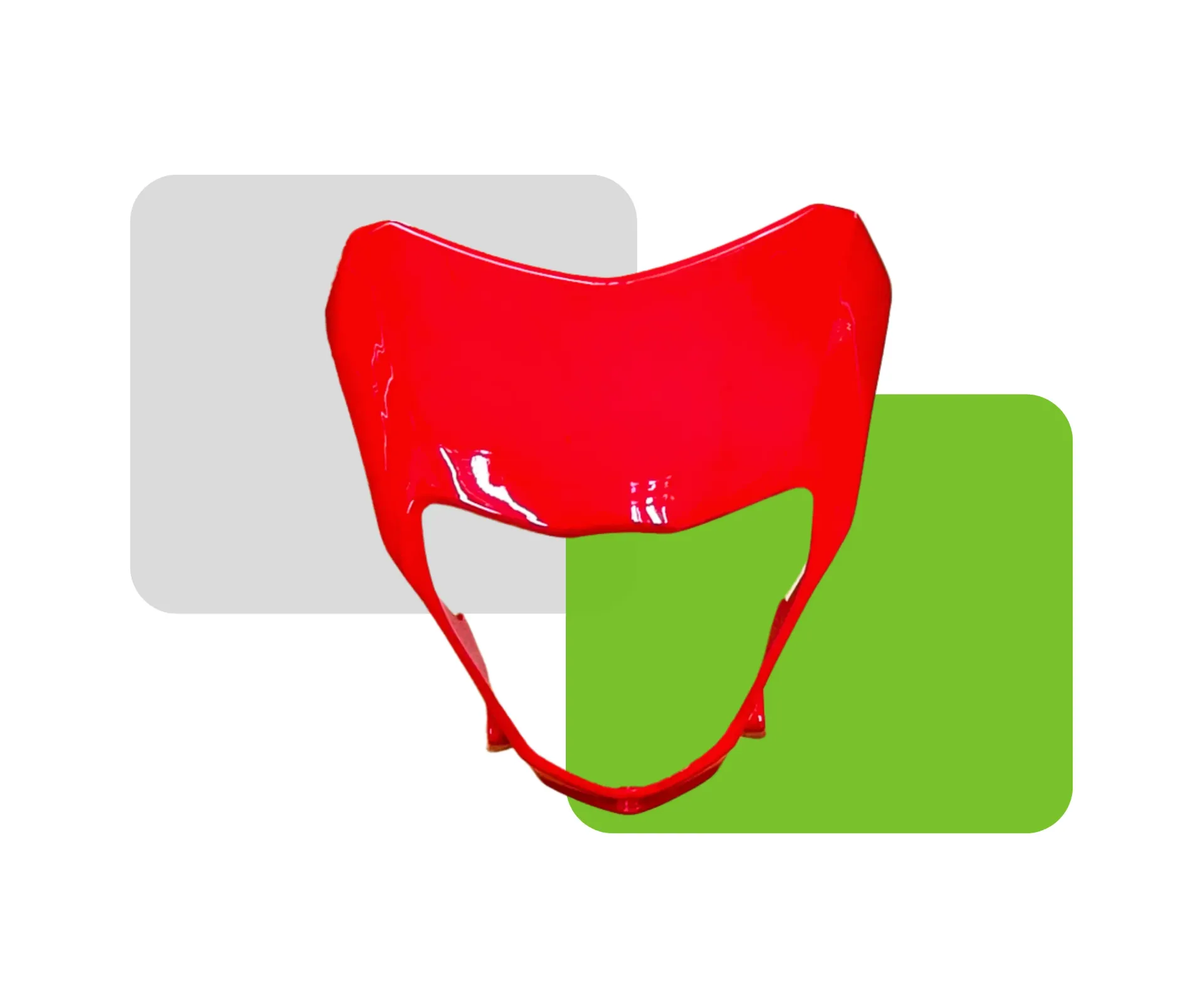 CARETA B-K150K ROJO CON BLANCO