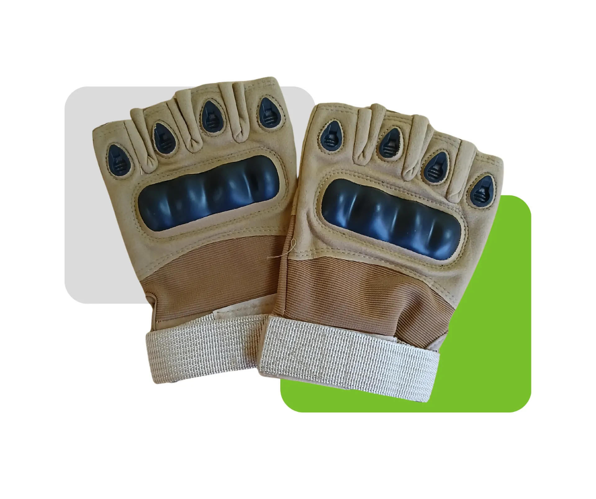GUANTES CORTOS COLOR NEGRO/ROJO